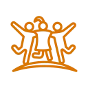 Icon for personalized and inclusive small group settings.