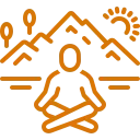 Icon for a tranquil environment away from city noise.