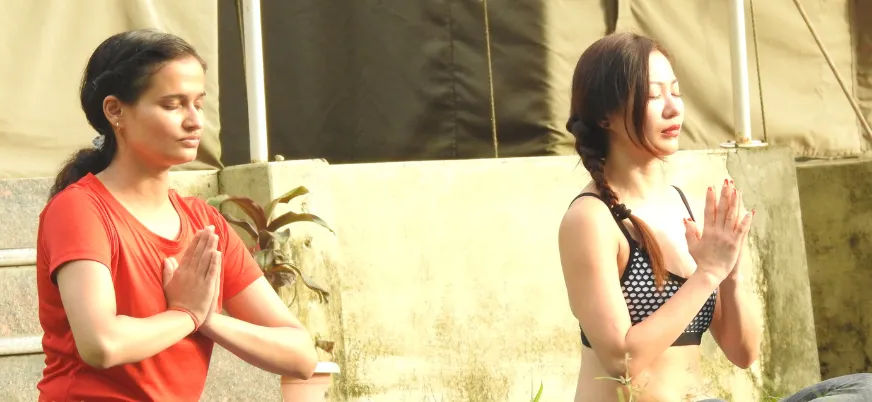 Mastering advanced teaching methodologies in our 300-hour yoga course.