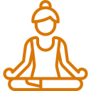Icon showing classes are available for all yoga skill levels.