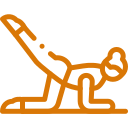 Icon for access to recorded yoga class sessions.